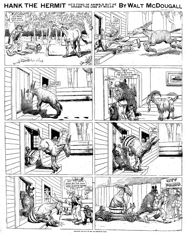 Hank the Hermit by Walt McDougall Oct 27 1912
