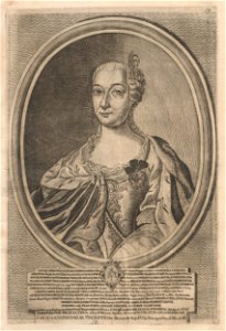 Hanna Ludvika Radzivił (Mycielskaja). Ганна Людвіка Радзівіл (Мыцельская) (H. Lajbovič, 1758)