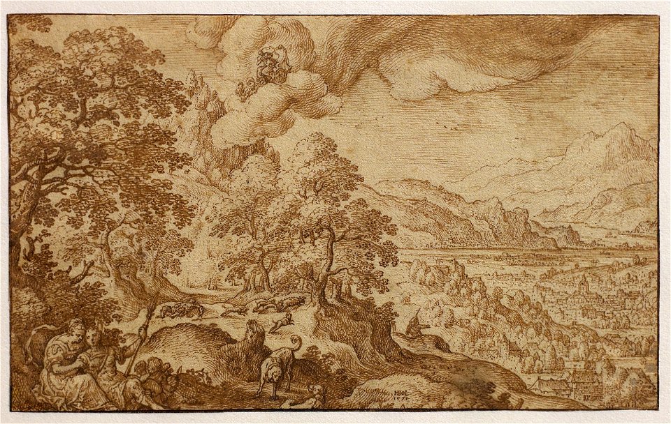Hans Bol - Landscape with Venus and Adonis