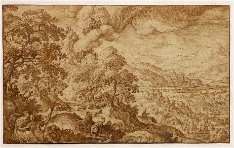 Hans Bol - Landscape with Venus and Adonis