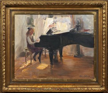 Hanna Pauli - At the Grand Piano - NM 2293 - Nationalmuseum