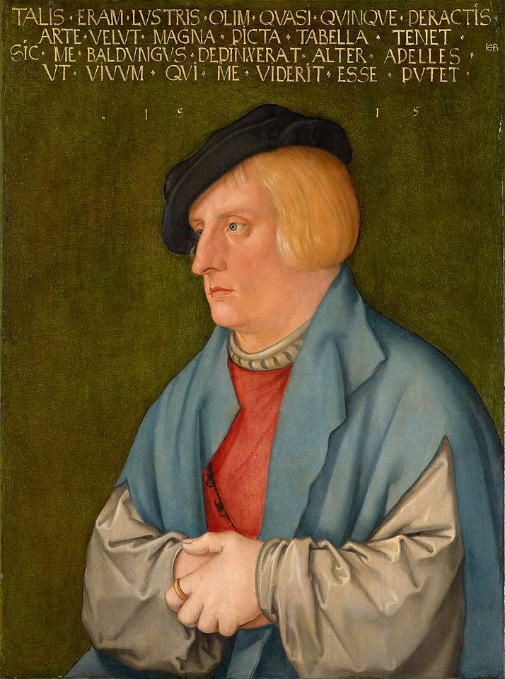 Hans Baldung, gen. Grien - Bildnis eines jungen Mannes - GG 864 - Kunsthistorisches Museum