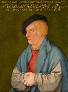 Hans Baldung, gen. Grien - Bildnis eines jungen Mannes - GG 864 - Kunsthistorisches Museum