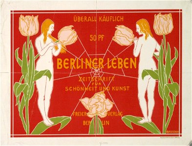 Hans Baluschek - Berliner Leben Werbeplakat . Free illustration for personal and commercial use.
