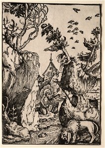 Hans Baldung (German, 1484-85-1545) - St. Jerome in the Wilderness - 1928.772 - Cleveland Museum of Art