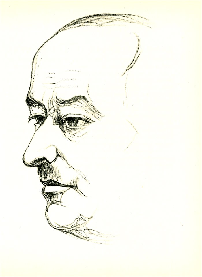 Hannoversche Köpfe aus Verwaltung, Wirtschaft, Kunst und Literatur, Bd. 1, S. 113 Kommerzienrat Julius Gumpel, gezeichnet von August Heitmüller