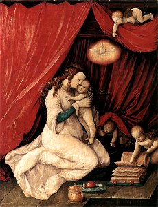 Hans Baldung - Virgin and Child in a Room - WGA01204