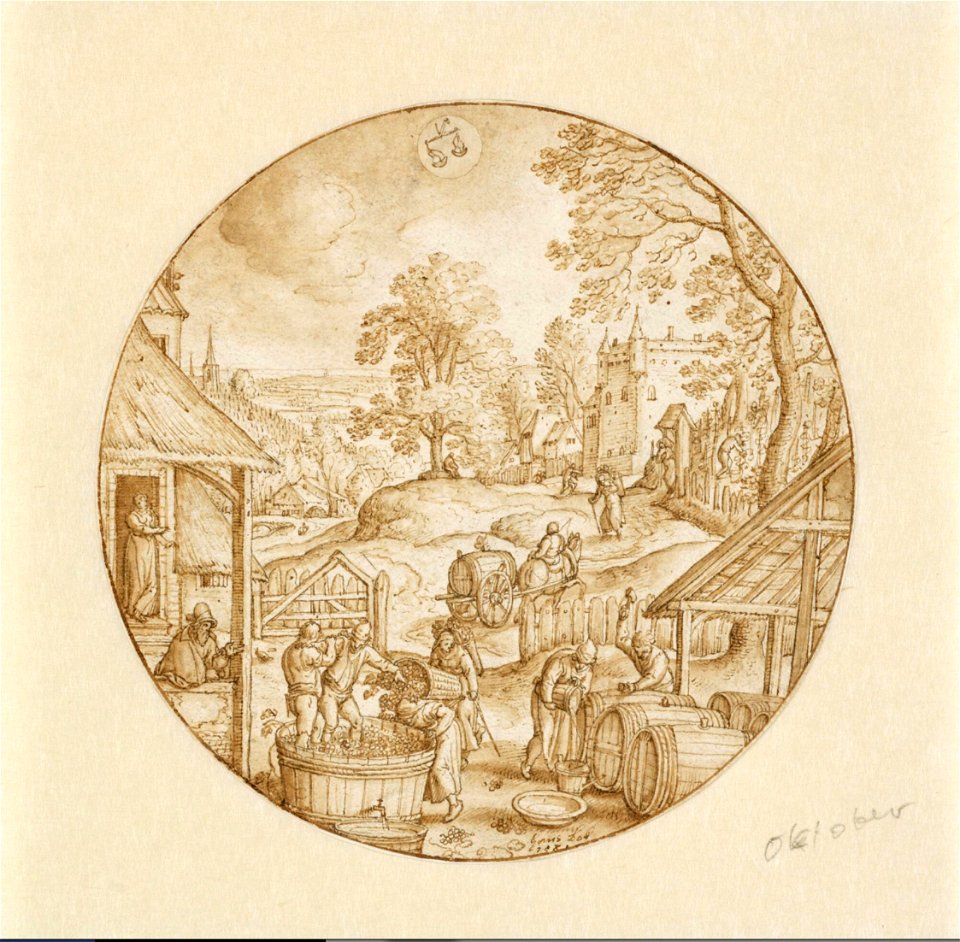 Hans Bol - The Month October (Scorpio)