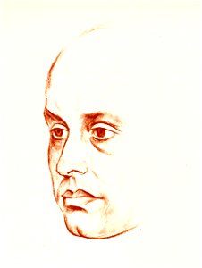 Hannoversche Köpfe aus Verwaltung, Wirtschaft, Kunst und Literatur, Bd. 1, S. 137, Dr. jur. Walther Jänecke, Porträt als Rötelzeichnung von August Heitmüller