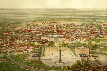 Hannover Luftbild um 1850