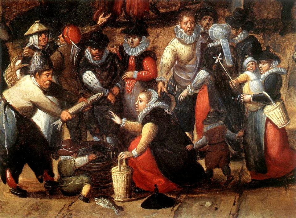 Hans Bol - Village Feast (detail) - WGA02369