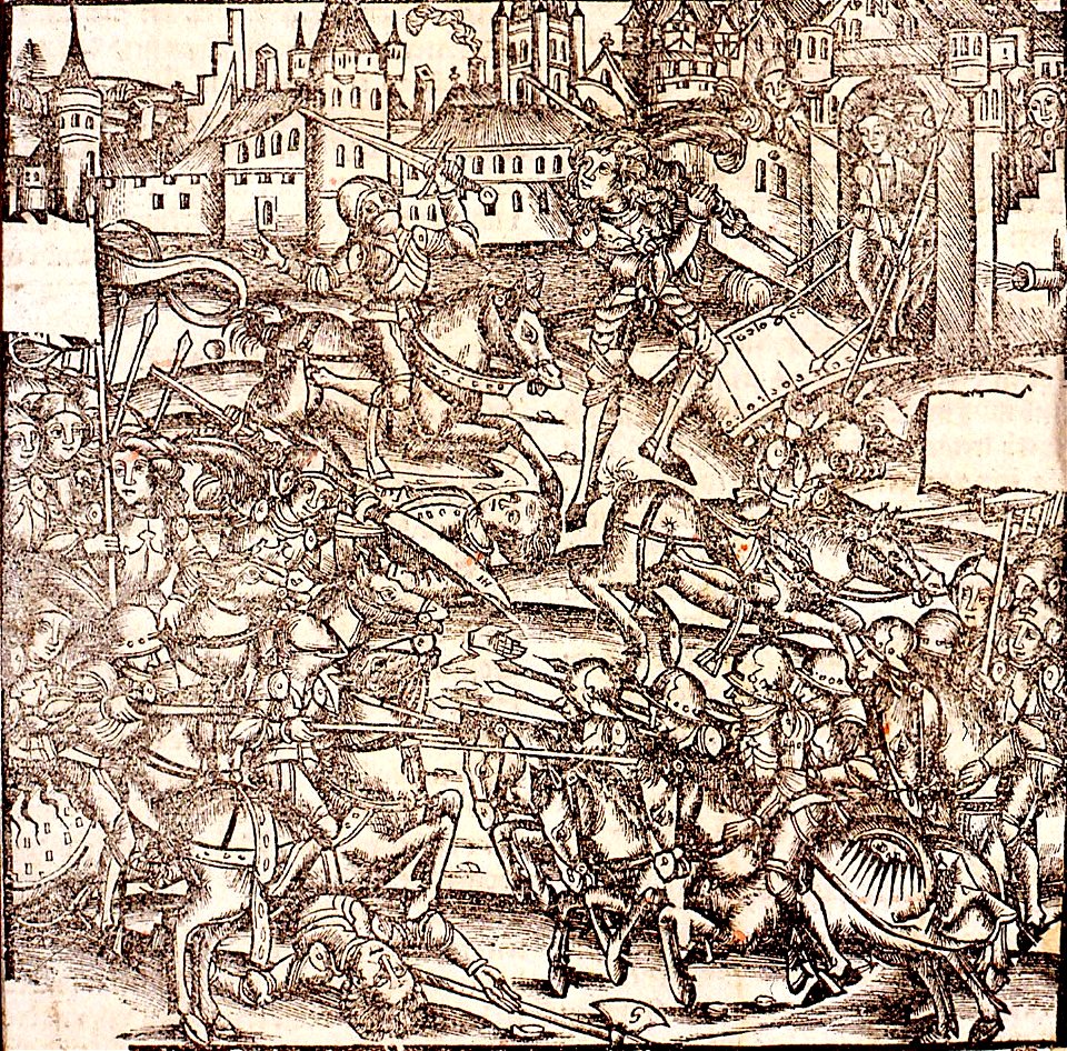 Hans Baldung Grien Ville assiégée pendant la guerre des Paysans 1525