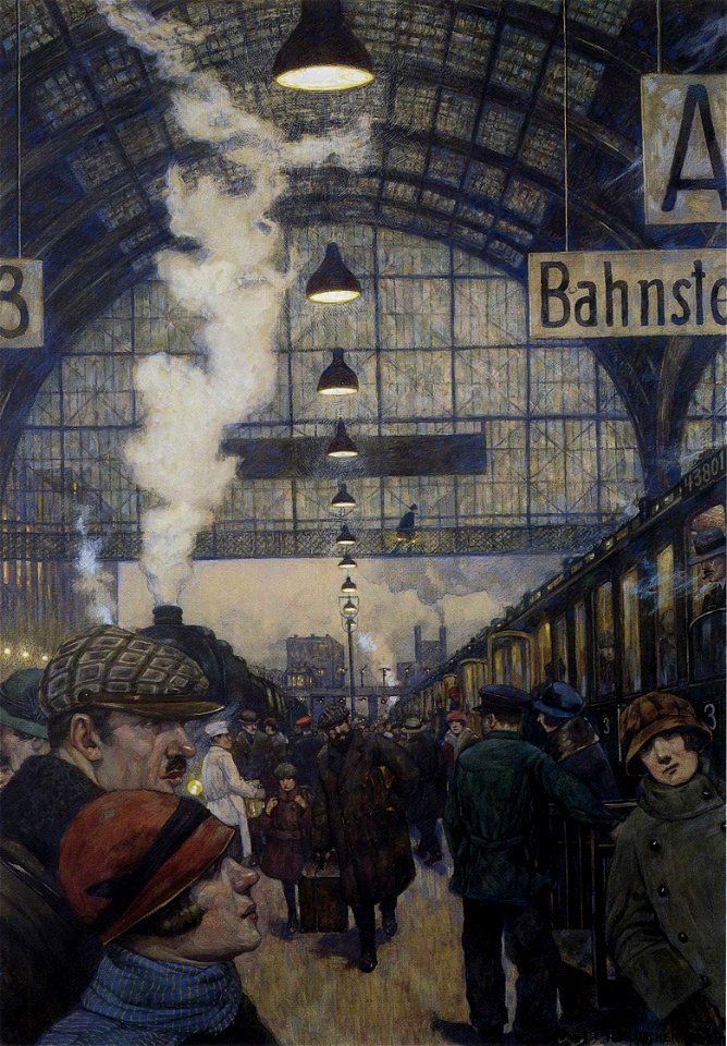 Hans Baluschek Bahnhofshalle