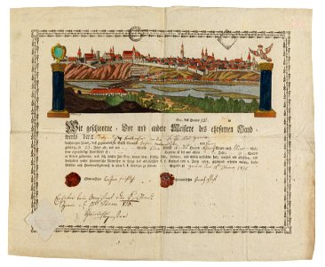 Handwerkskundschaft Znaim 1816