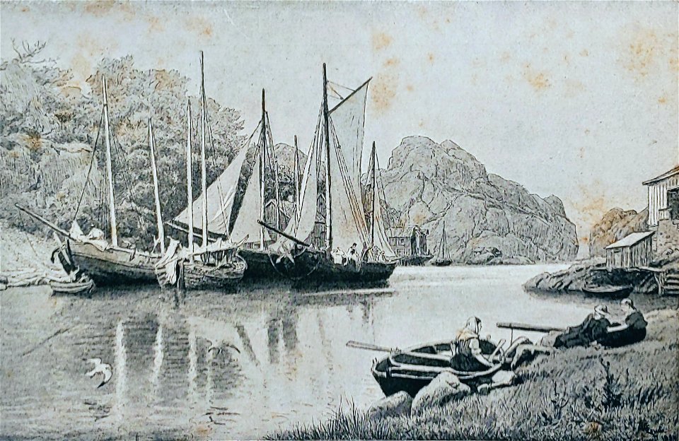 Hans gude--ekvaag havn ved farsund--1884