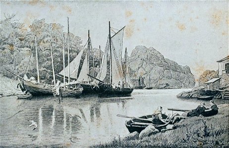 Hans gude--ekvaag havn ved farsund--1884