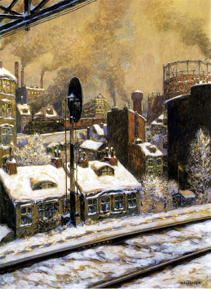 Hans Baluschek Tiefer Schnee