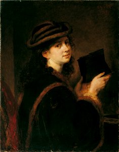 Hans Canon - Mädchen mit Stereoskop - 5351 - Österreichische Galerie Belvedere