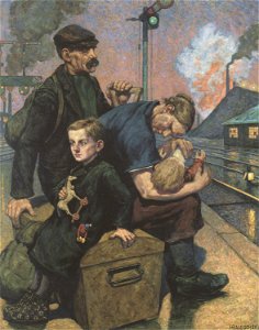 Hans Baluschek - Die Auswandernden, 1924