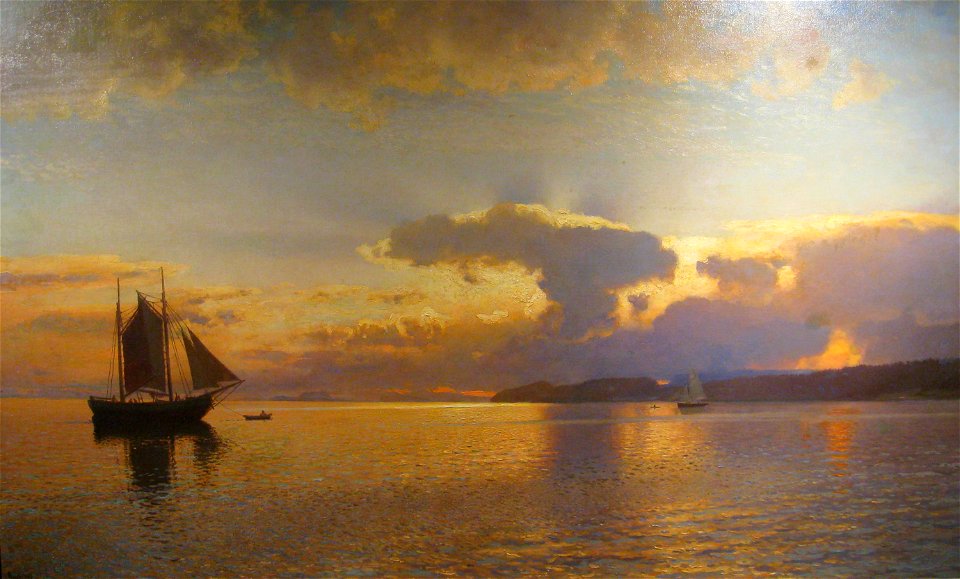 Hans Gude - Sommerkveld Fra Kristiania-Fjorden - IMG 9305 (cropped)