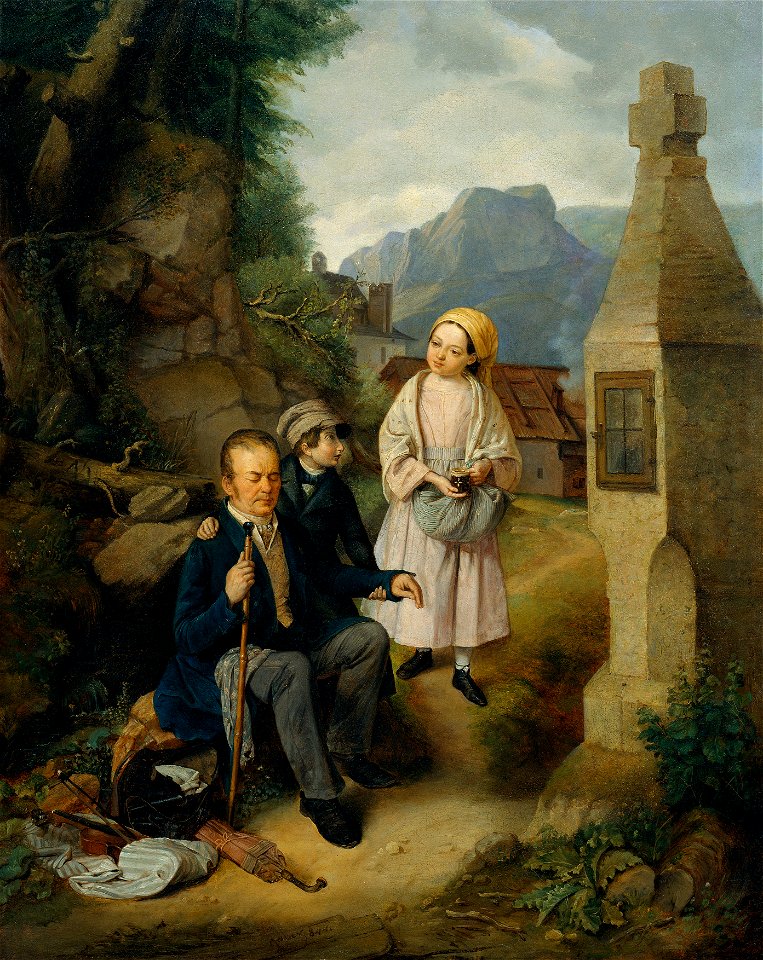 Hanns Gasser - Der blinde Geiger - 8980 - Österreichische Galerie Belvedere
