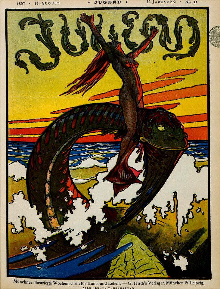Hans Christiansen - Jugend Nr. 33, 1897