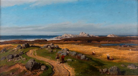 Hans Gude - Kystlandskap, 1875 - Museum Stavanger - ST-K.B.00488