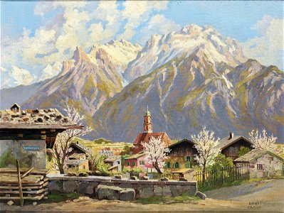 Hans Frahm Blick auf Mittenwald