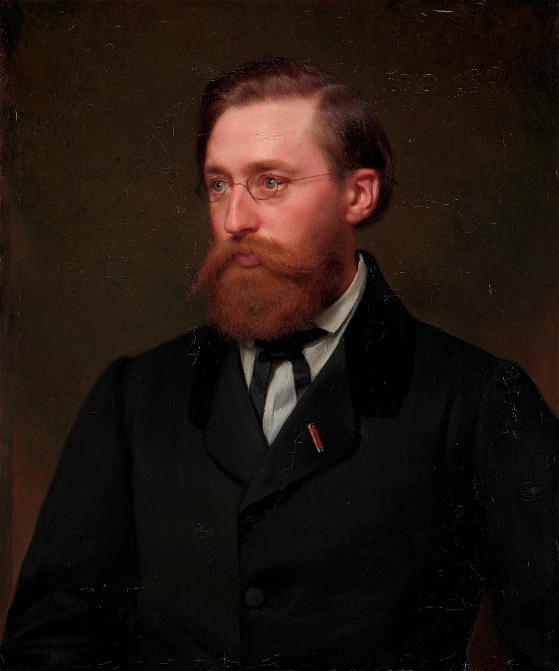 Hans Gude, by Julius Amatus Roeting