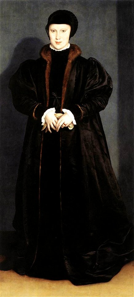 Hans Holbein d. J. - Christina of Denmark, Ducchess of Milan - WGA11571