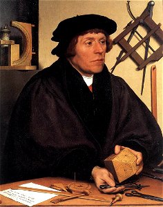 Hans Holbein d. J. - Portrait of Nikolaus Kratzer - WGA11530