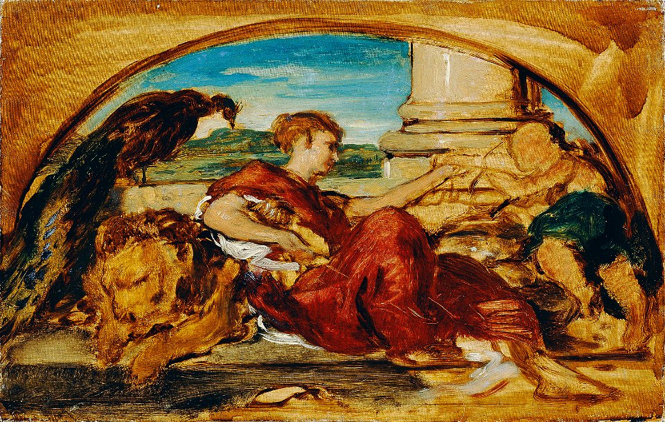 Hans Canon - Allegorische Figur mit Löwe und Pfau - 5608 - Österreichische Galerie Belvedere