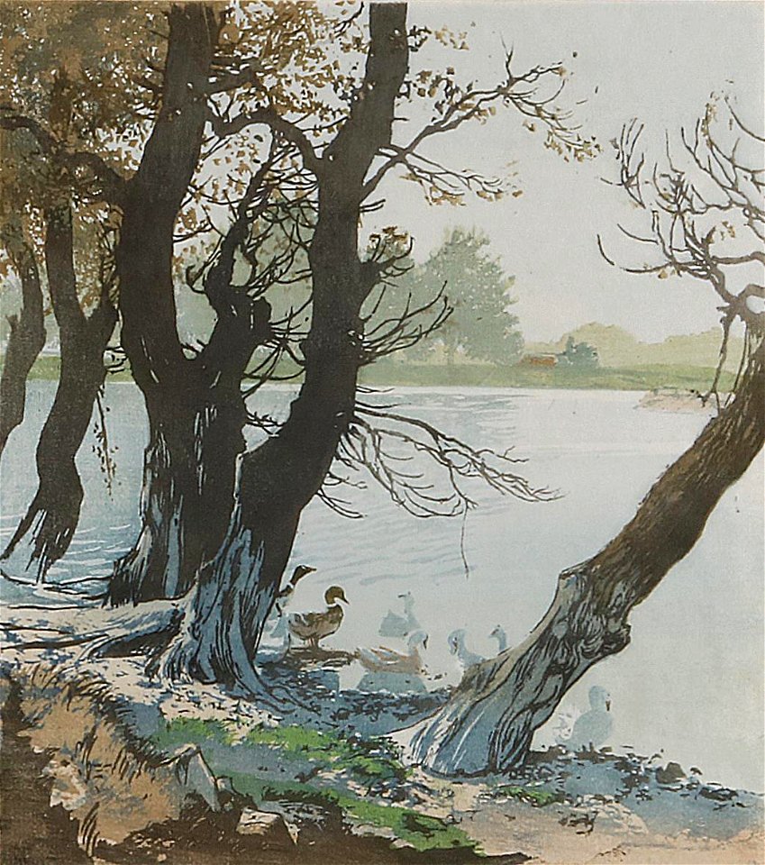 Hans Frank An der Alten Donau (Wildenten) 1926