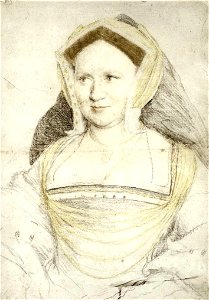 Hans Holbein d. J. - Portrait of Lady Mary Guildford - WGA11594