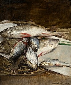 Hans Herrmann - Fischstilleben (Flußfische) - BG-M 12114-14 - Berlinische Galerie