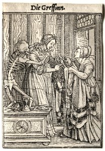 Hans Holbein (German, 1497-98-1543) - Dance of Death, The Countess - 1929.166 - Cleveland Museum of Art