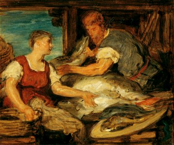 Hans Canon - Die Fischverkäuferin - 1760 - Österreichische Galerie Belvedere