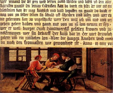 Hans Holbein d. J. - Signboard for a Schoolmaster - WGA11486