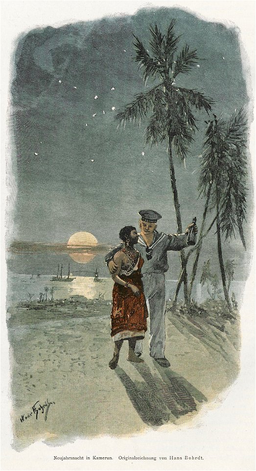 Hans Bohrdt - Neujahrsnacht in Kamerun