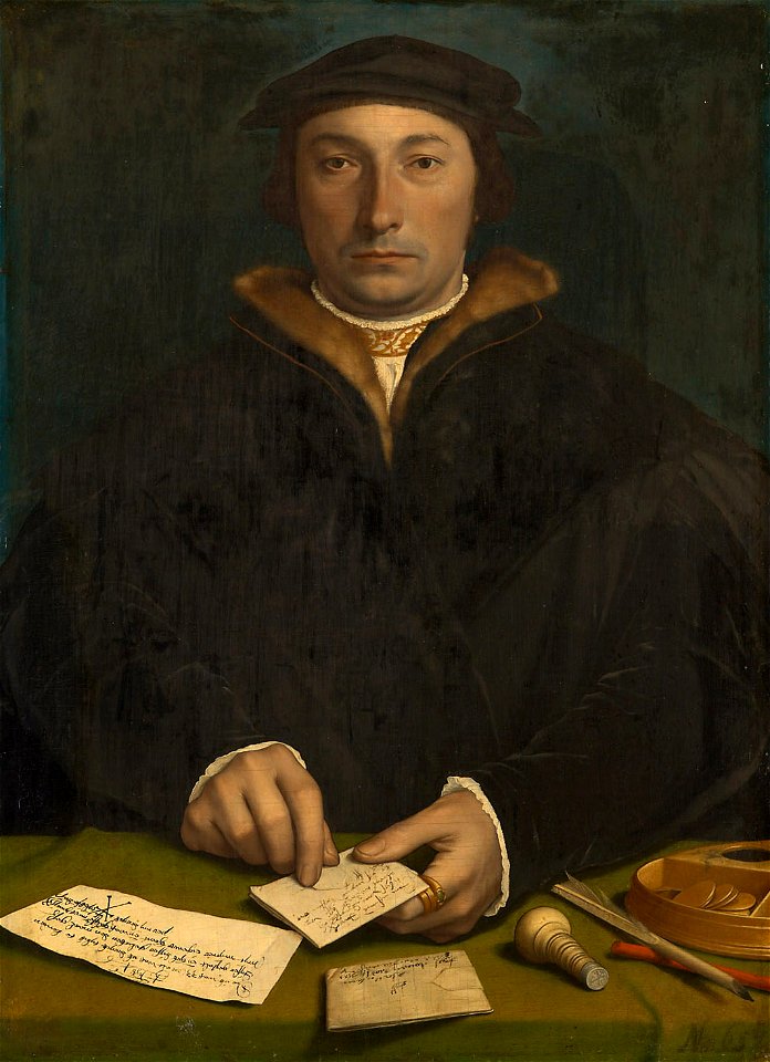 Hans Holbein d. J. - Der Duisburger Kaufmann Dirck Tybis - GG 903 - Kunsthistorisches Museum
