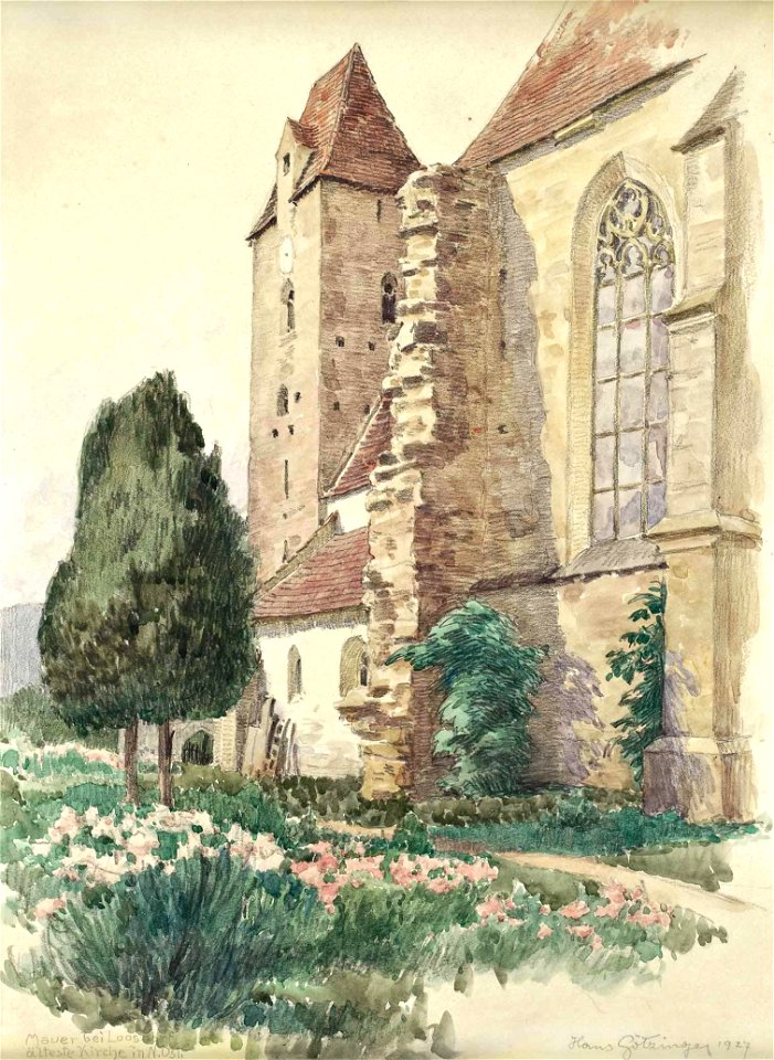 Hans Götzinger Kirche von Mauer bei Loosdorf 1927