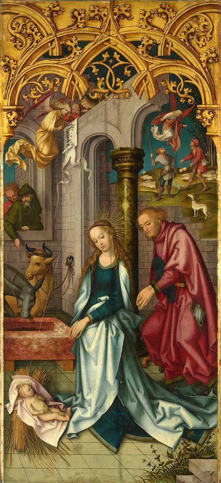 Hans Holbein d. Ä. - Kaisheimer Altar, Geburt Christi - 727 - Bavarian State Painting Collections