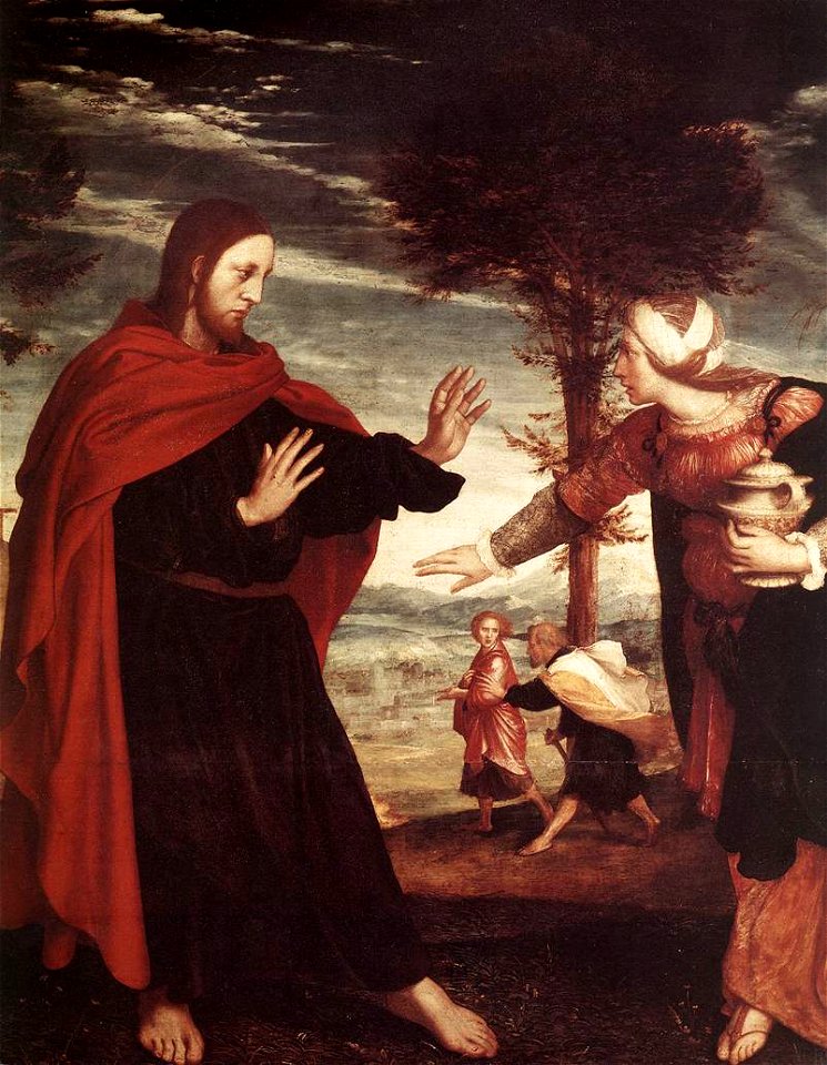 Hans Holbein d. J. - Noli me Tangere (detail) - WGA11503