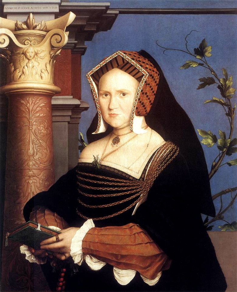Hans Holbein d. J. - Portrait of Lady Mary Guildford - WGA11522