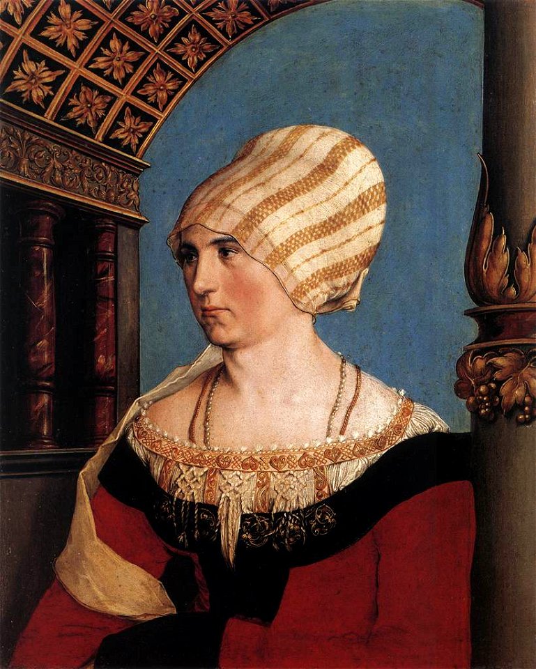 Hans Holbein d. J. - Portrait of Dorothea Meyer, née Kannengiesser - WGA11488