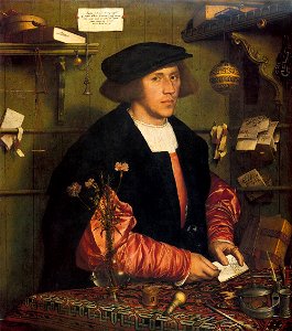 Hans Holbein d. J. - Portrait of the Merchant Georg Gisze - WGA11540