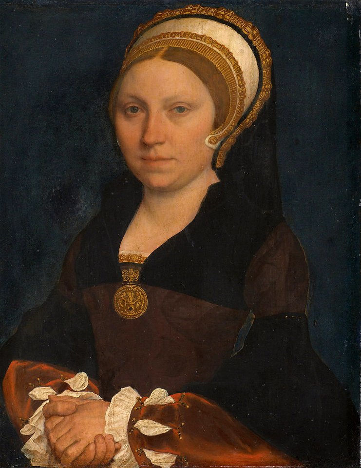 Hans Holbein d. J., , Kunsthistorisches Museum Wien, Gemäldegalerie - Bildnis einer englischen Dame - GG 847 - Kunsthistorisches Museum