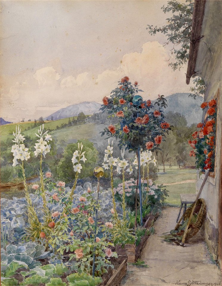 Hans Götzinger Bauerngarten 1928