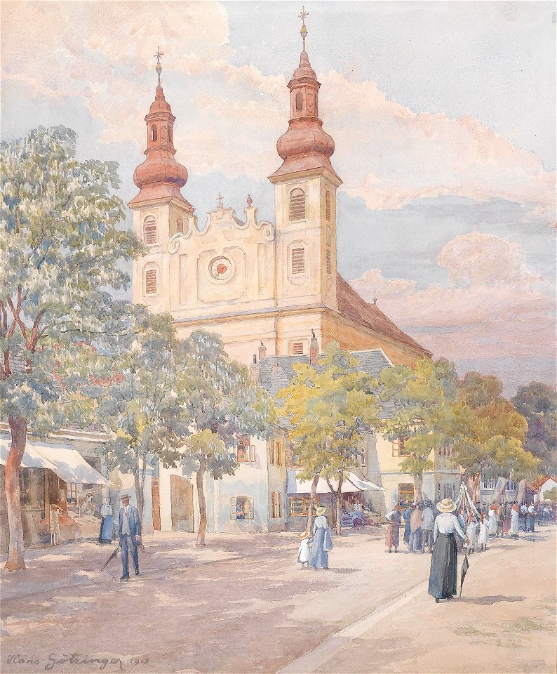 Hans Götzinger Fronleichnamsumzug in Maria Lanzendorf 1913