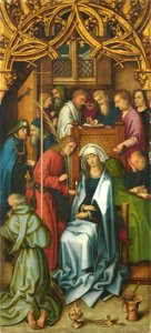 Hans Holbein d. Ä. - Kaisheimer Altar, Tod Mariens - 733 - Bavarian State Painting Collections